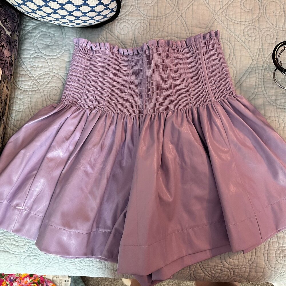 Queen of Sparkles Faux Leather Shorts